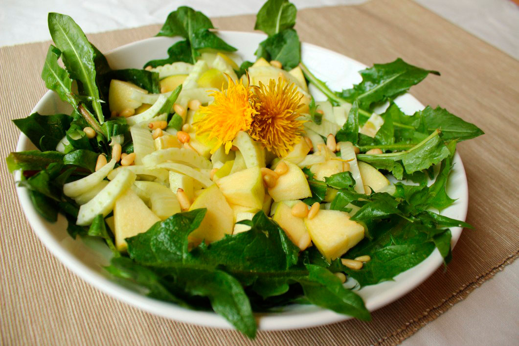 naturhost pampeliskovy salat s fenyklem