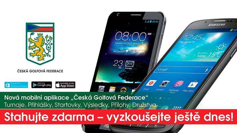 Před ligovým megavíkendem Česká golfová federace spouští novou mobilní aplikaci